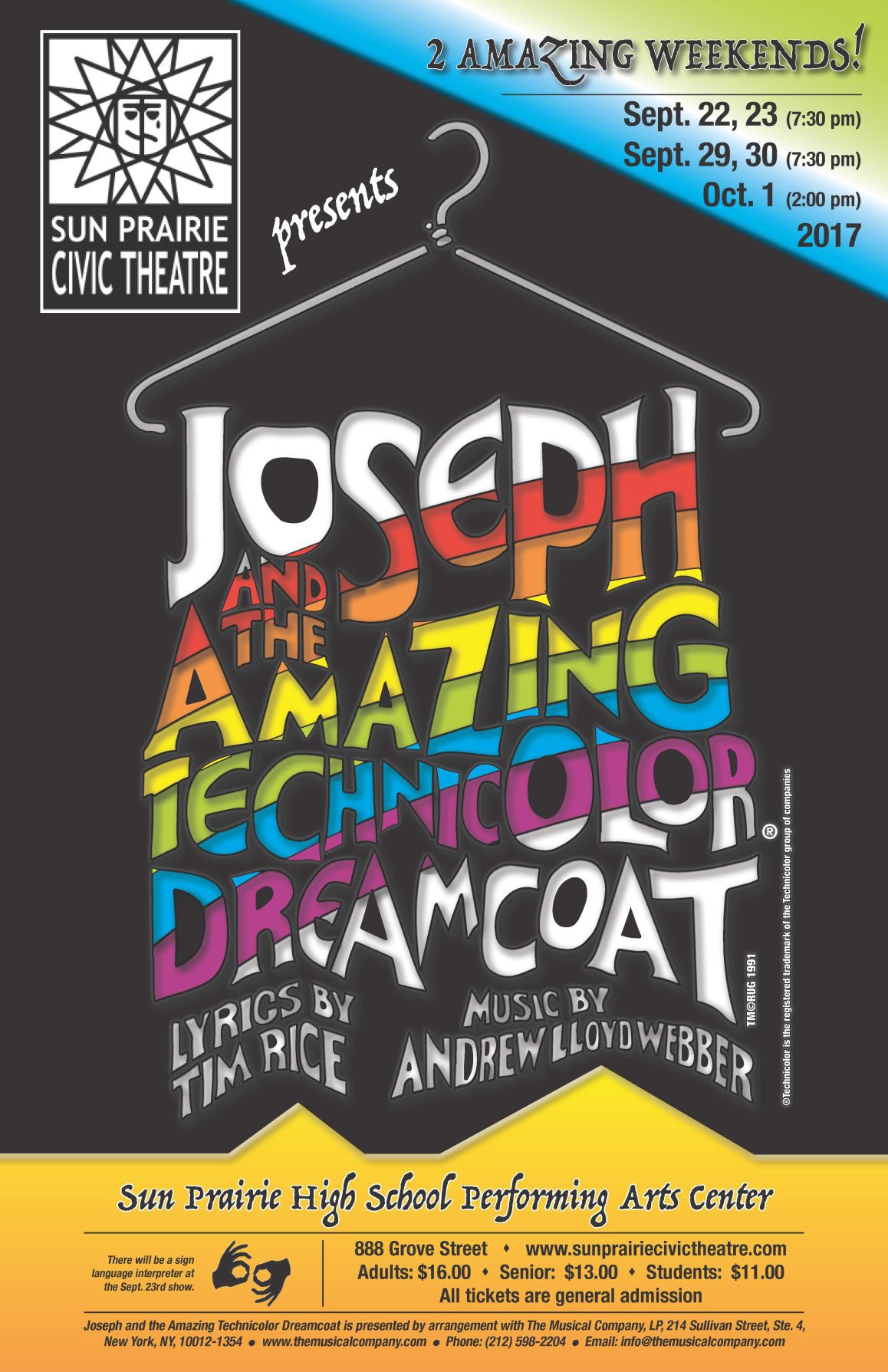"Joseph and the Amazing Technicolor Dreamcoat"